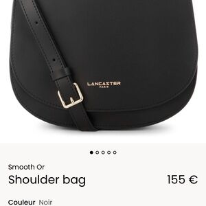 Lancaster Paris Black Shoulder Bag